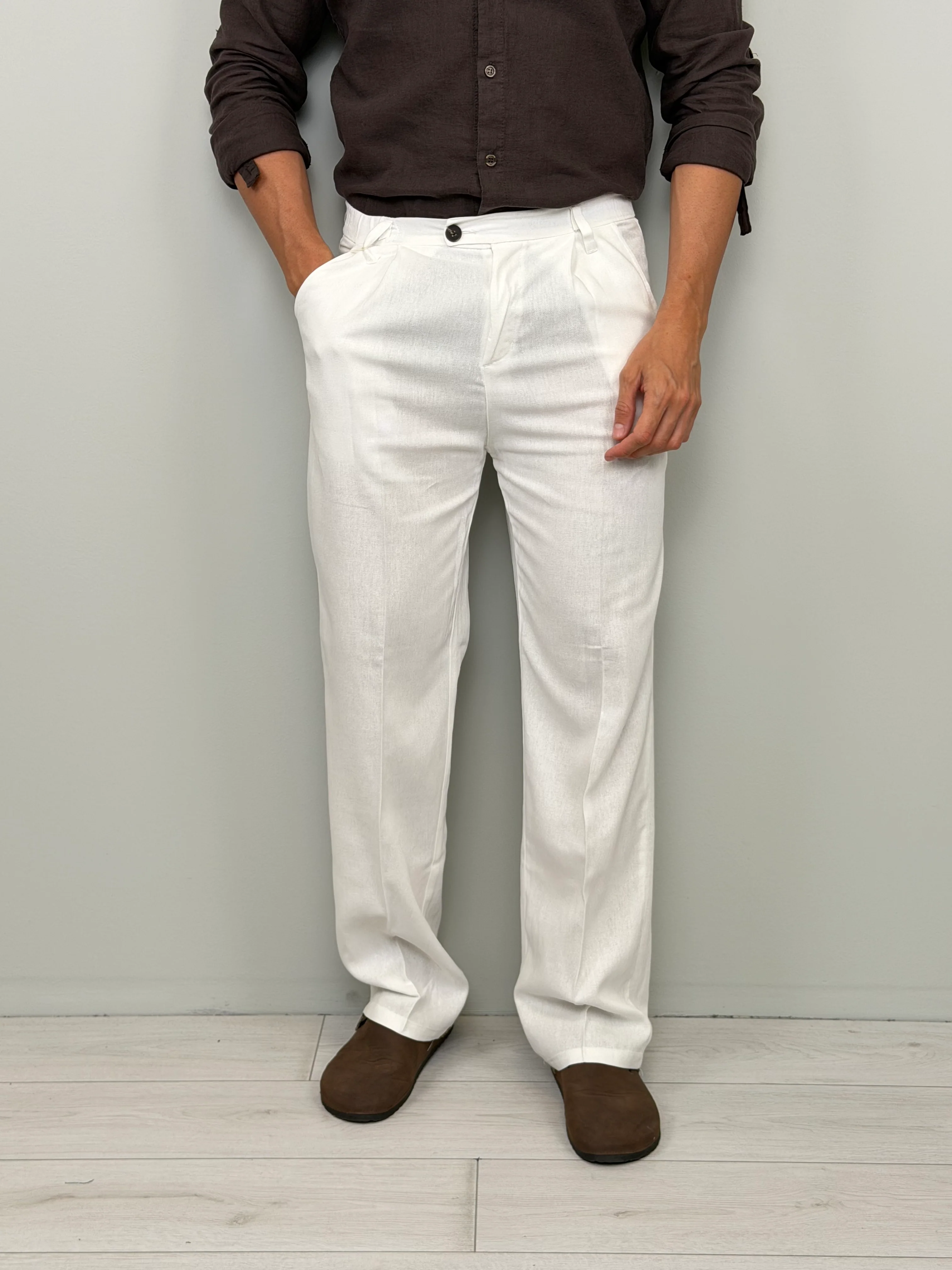 PANTALONE LINO CUBA AMPIO - TASCA DIETRO - Image 4