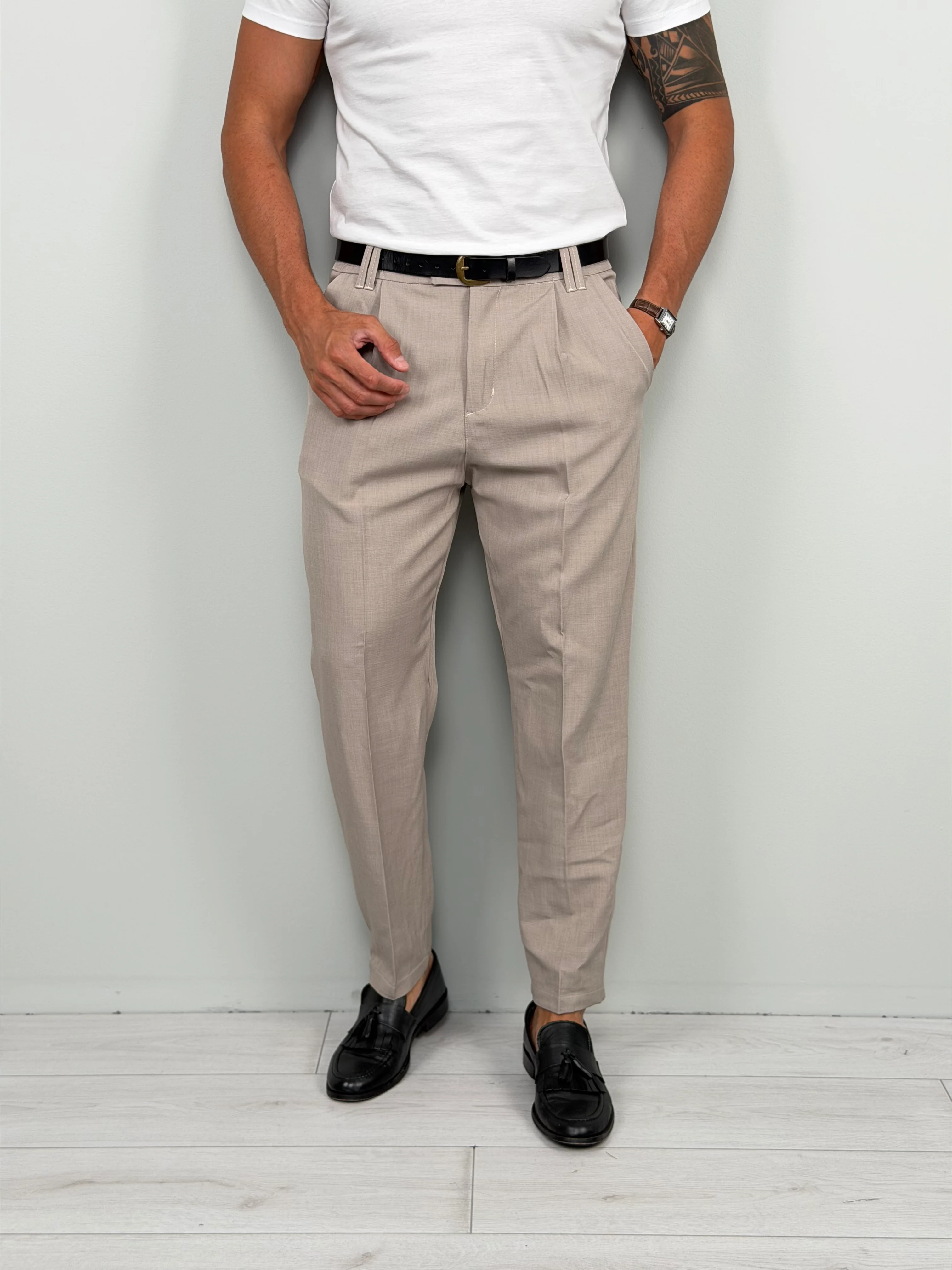 PANTALONE NORI MOD CAPRI - TASCA POSTERIORE