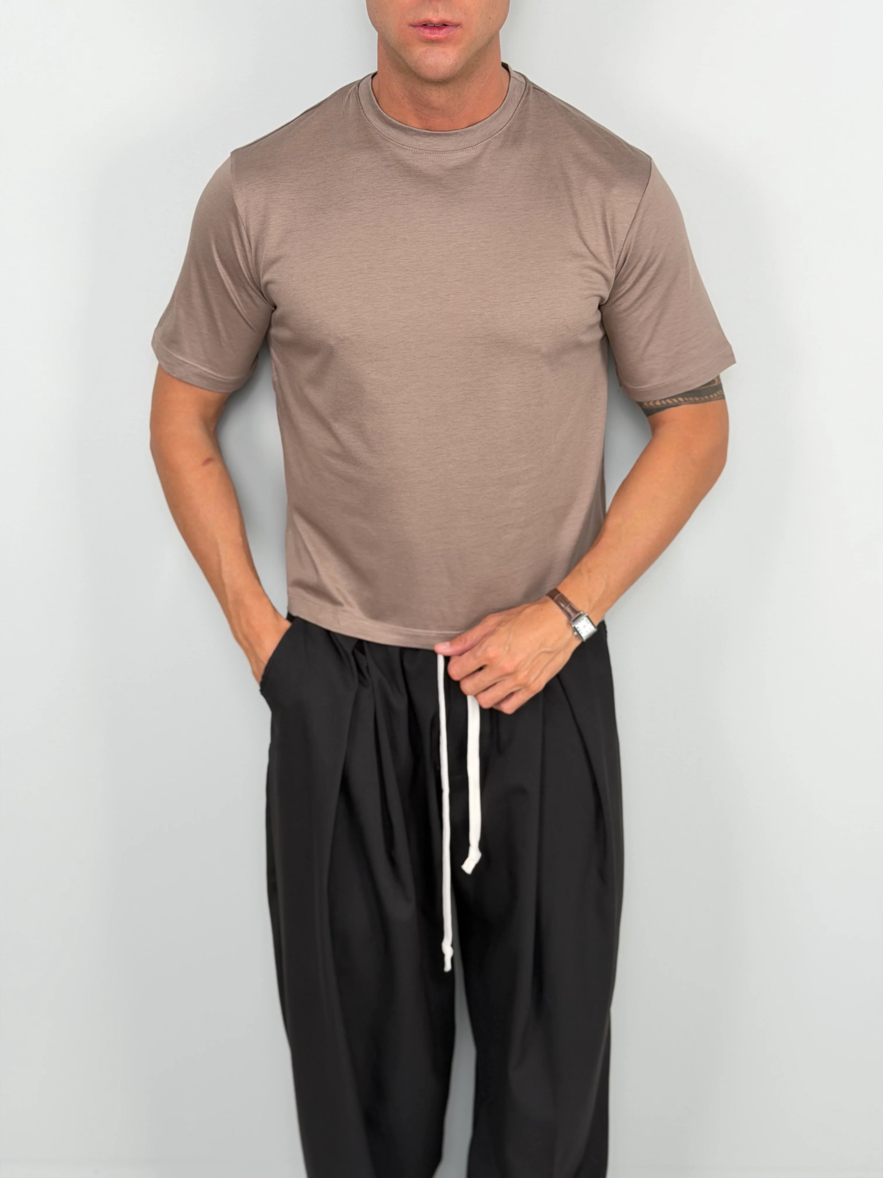 T-SHIRT CROP FILO DI SCOZIA - Image 3