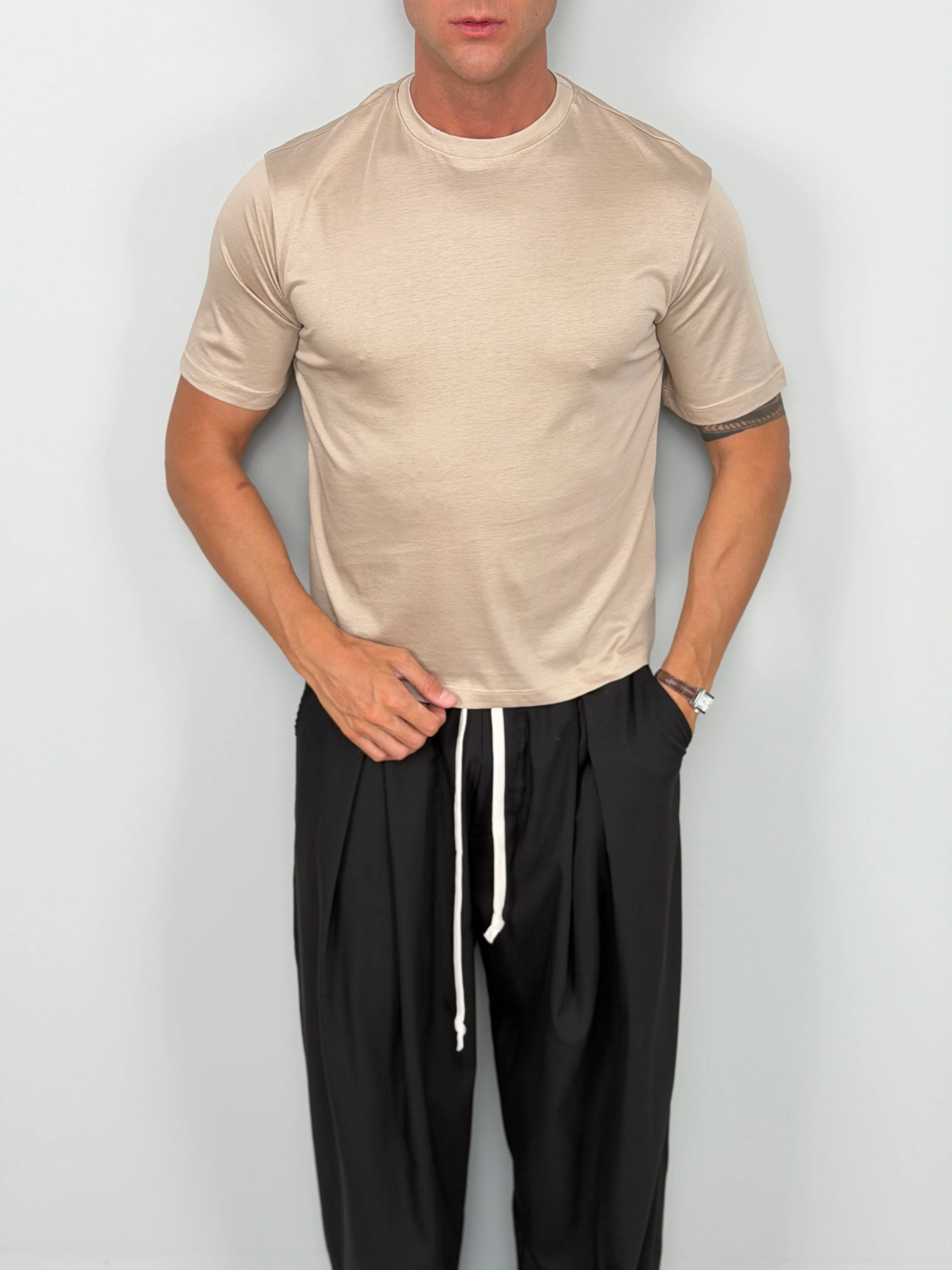 T-SHIRT CROP FILO DI SCOZIA - Image 4