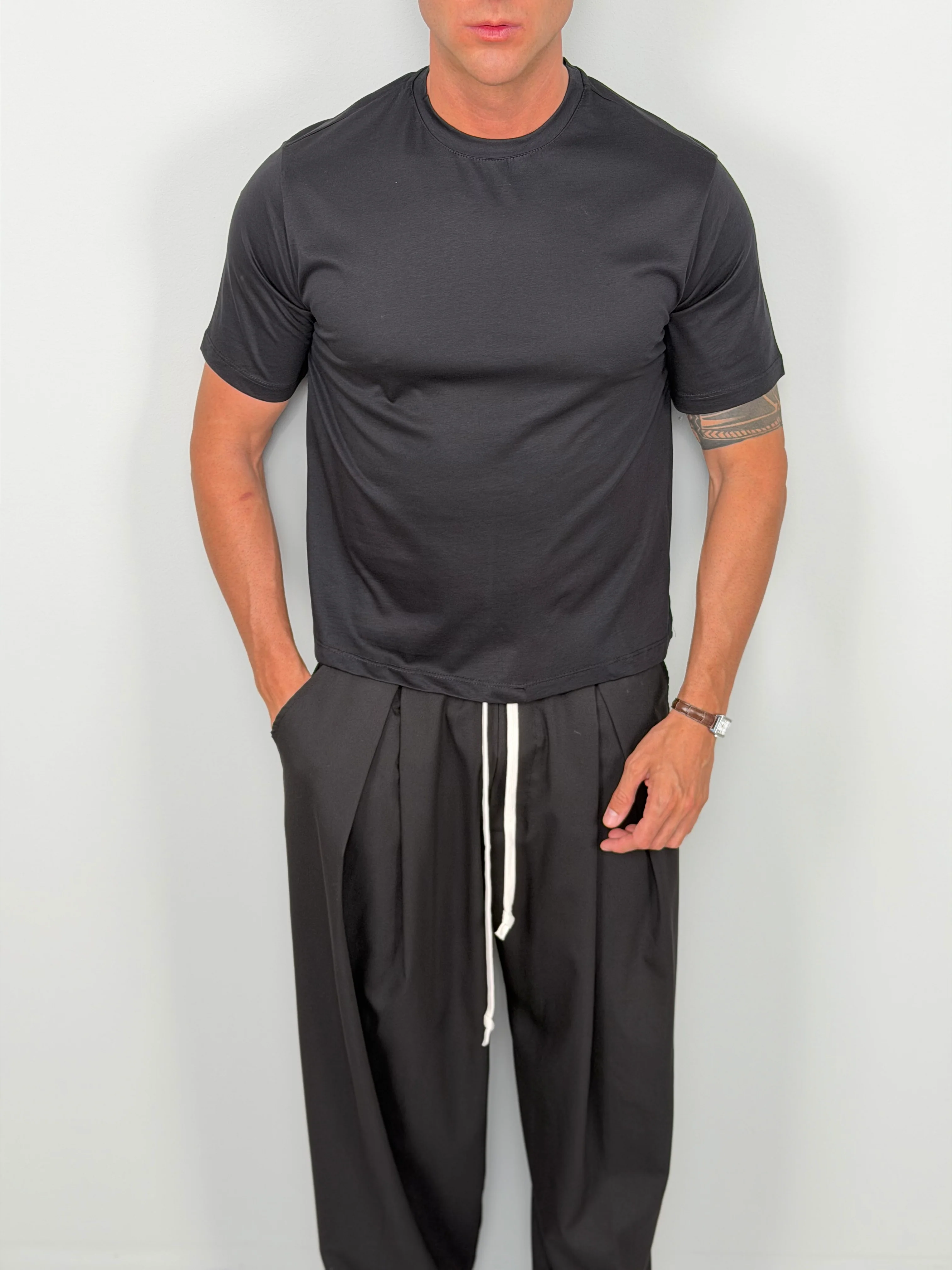 T-SHIRT CROP FILO DI SCOZIA - Image 5