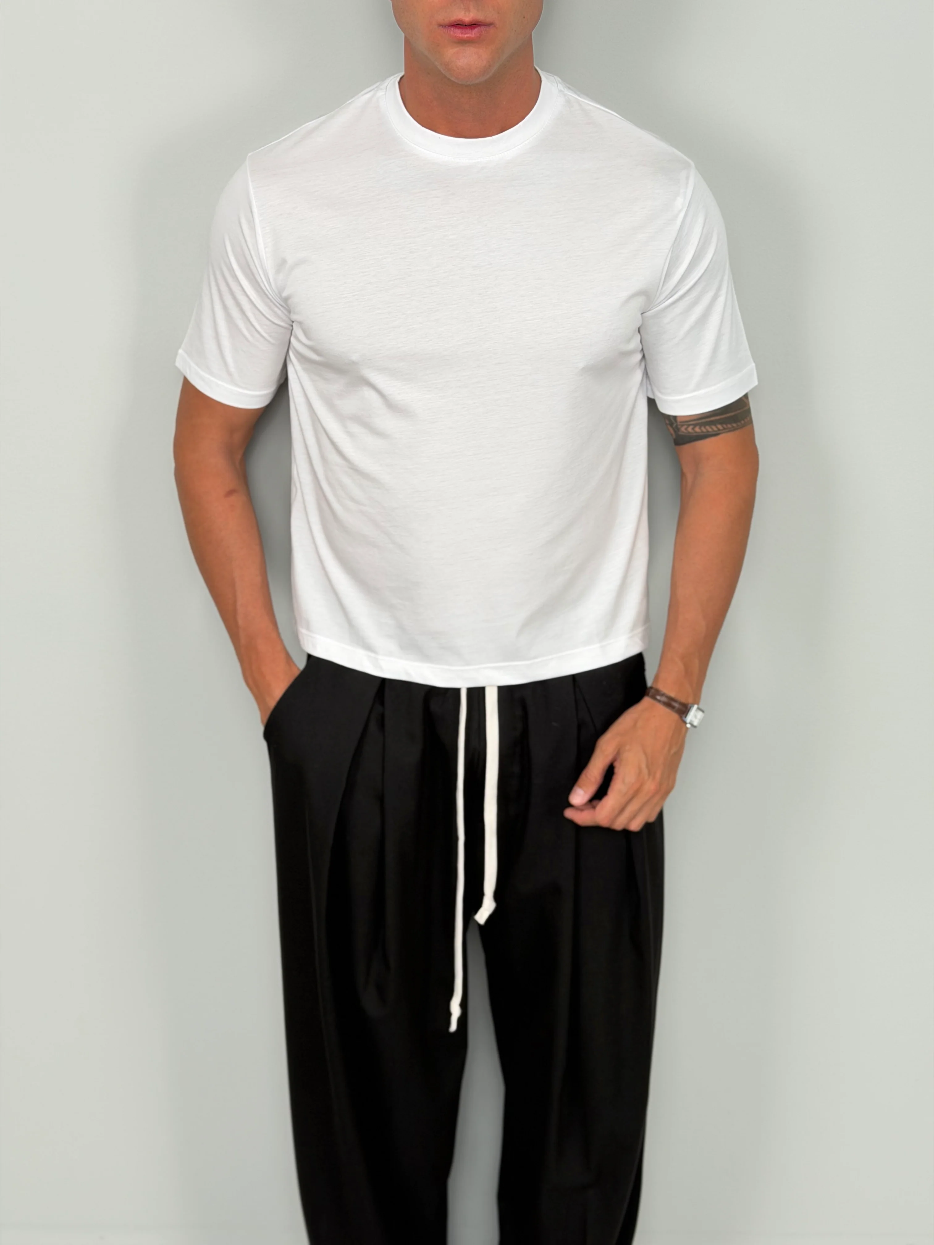 T-SHIRT CROP FILO DI SCOZIA - Image 6