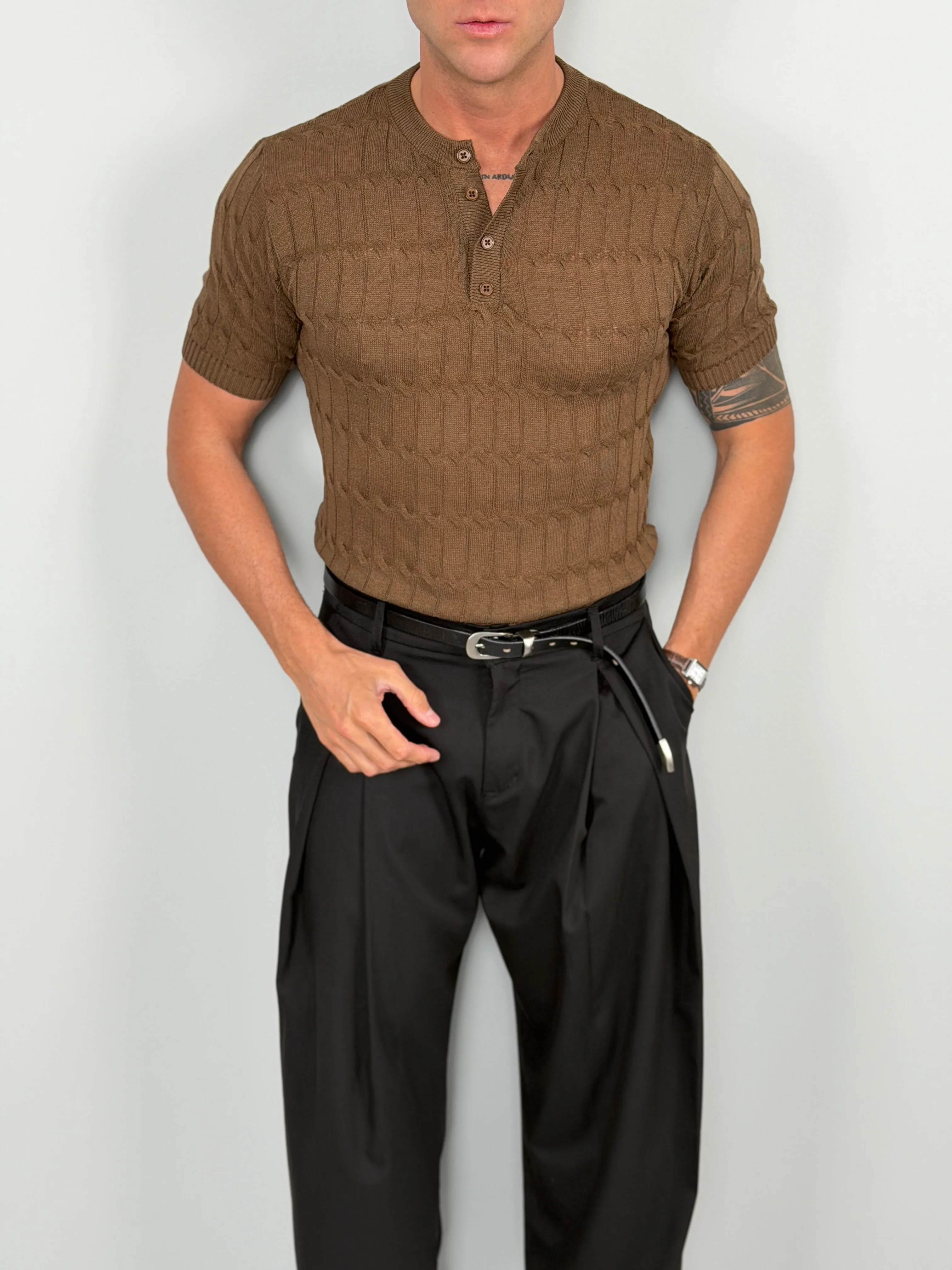 T-SHIRT TRAMA FILO COTONE